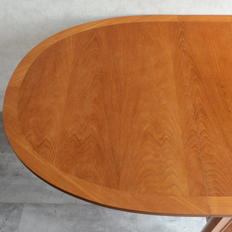 Nathan ネイサン ゲートレッグ ダイニングテーブル 21 (オーバル/天板剝離再塗装済)