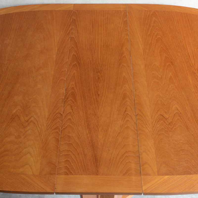 Nathan ネイサン ゲートレッグ ダイニングテーブル 21 (オーバル/天板剝離再塗装済)