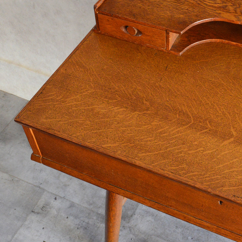 60S ヴィンテージ オークデスク 14 (天板剝離再塗装済）