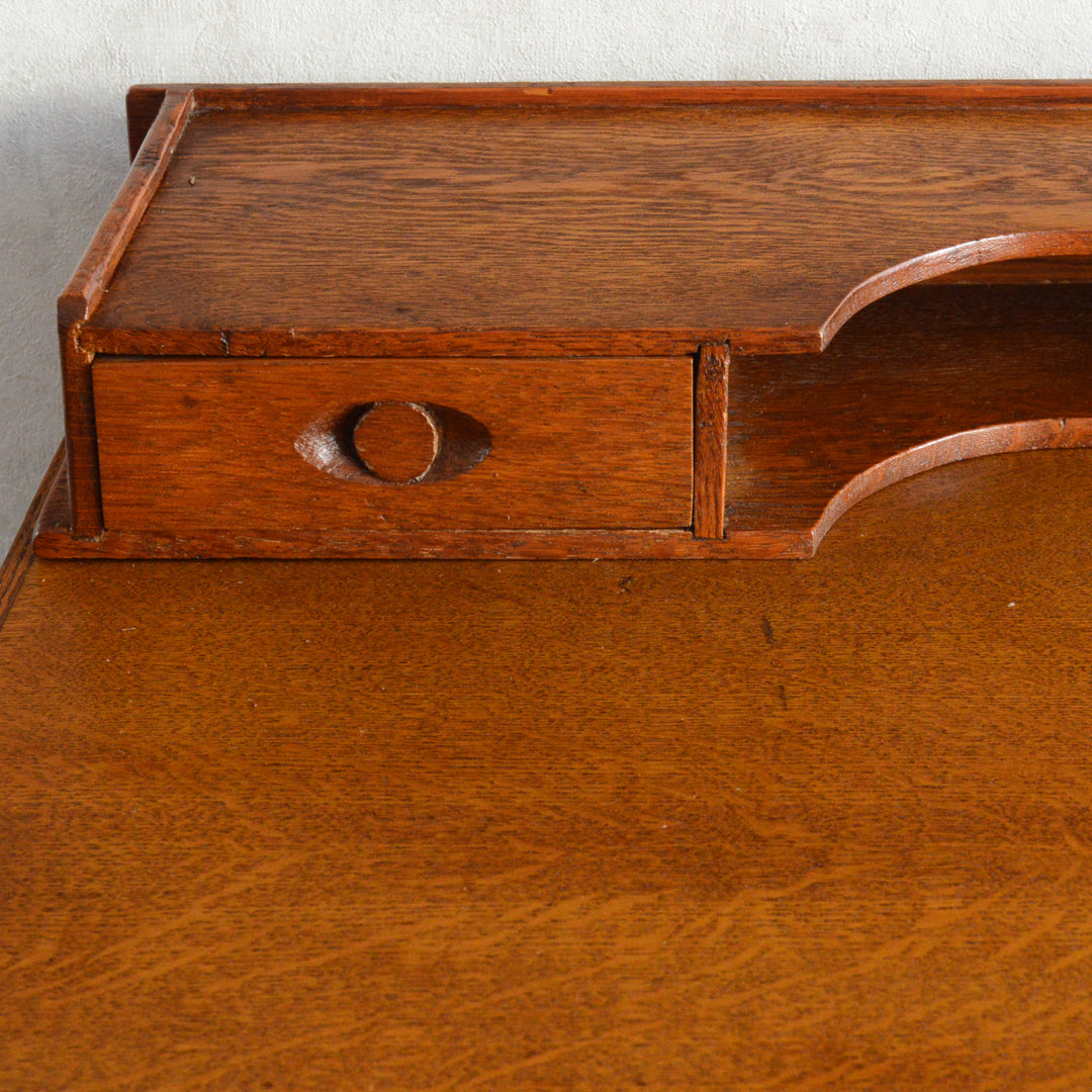 60S ヴィンテージ オークデスク 14 (天板剝離再塗装済）