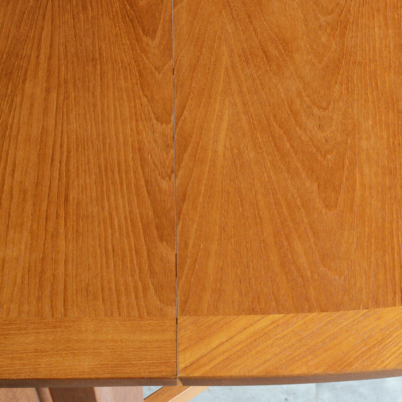 Nathan ネイサン ゲートレッグ ダイニングテーブル 21 (オーバル/天板剝離再塗装済)