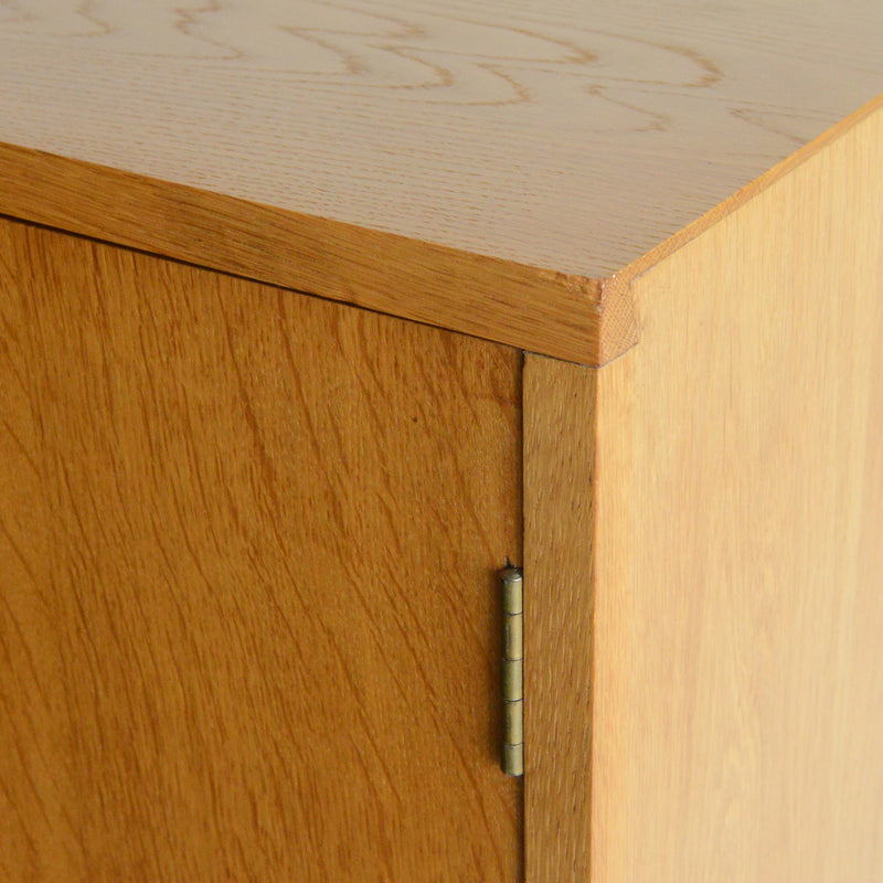 60S オークキャビネット/レコードキャビネット 02（天板剥離再塗装済）