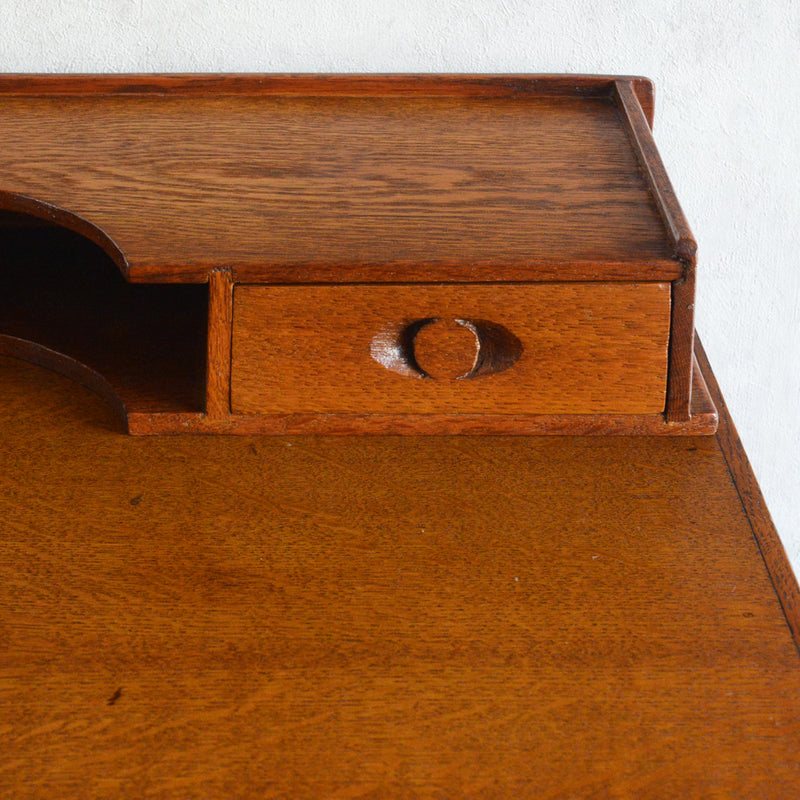 60S ヴィンテージ オークデスク 14 (天板剝離再塗装済）