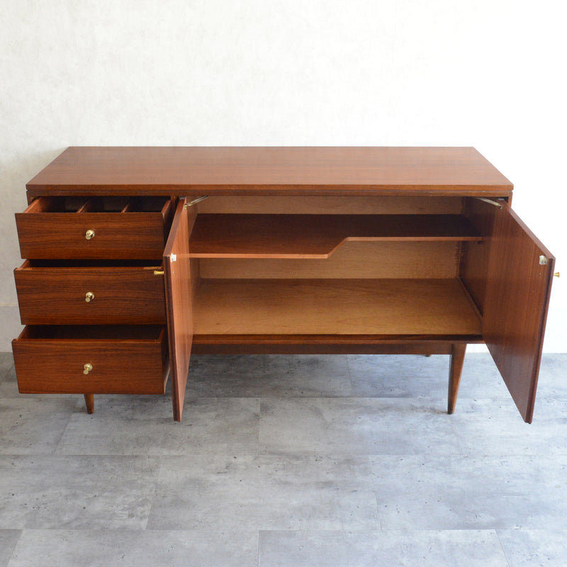 Wrighton ライトン ヴィンテージチーク   サイドボード 64（天板剝離再塗装済）