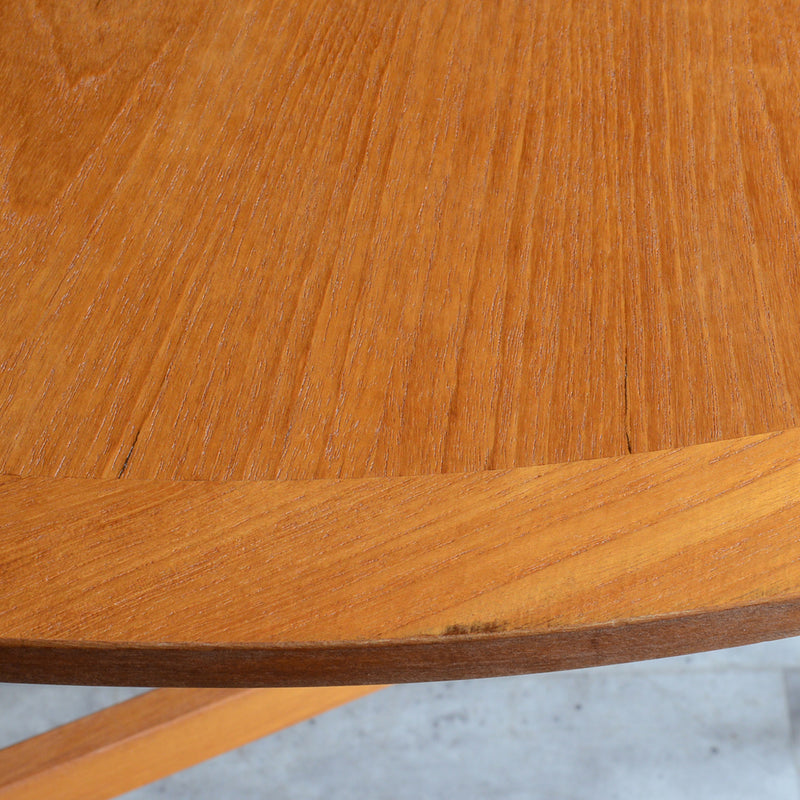 Nathan ネイサン ゲートレッグ ダイニングテーブル 21 (オーバル/天板剝離再塗装済)