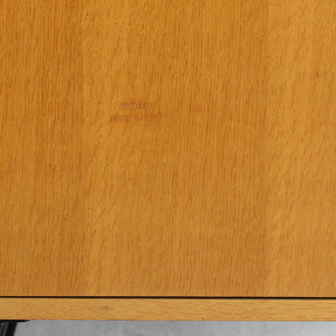 60S オークキャビネット/レコードキャビネット 02（天板剥離再塗装済）