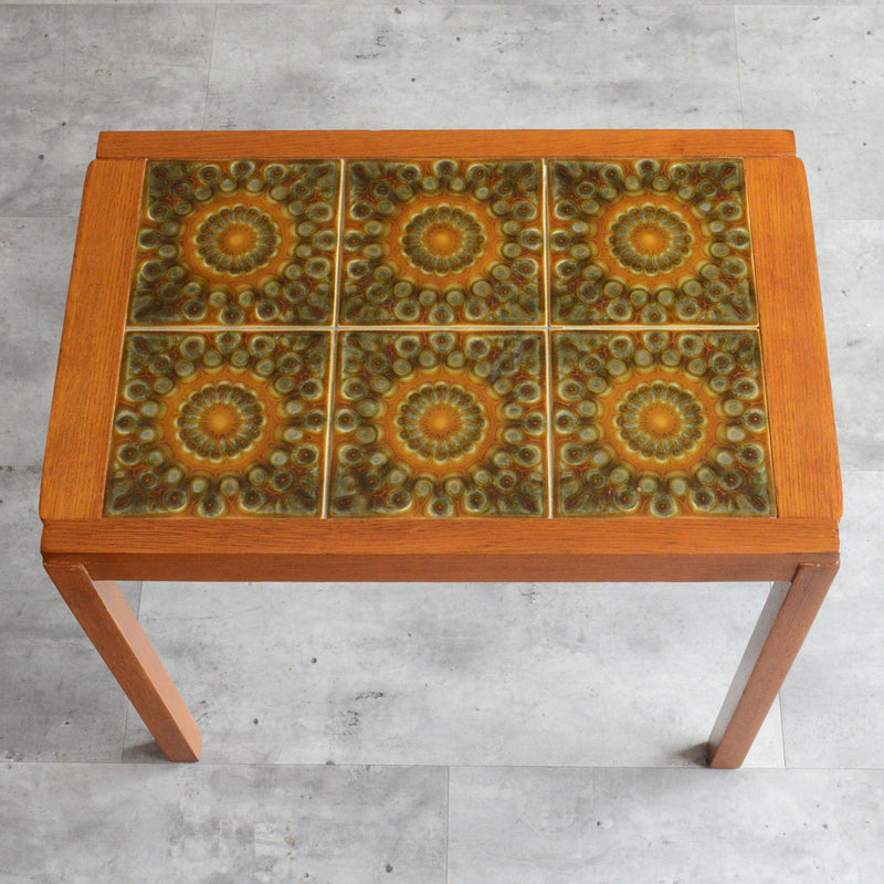 デンマーク ヴィンテージ　 タイルトップ サイドテーブル　8-9