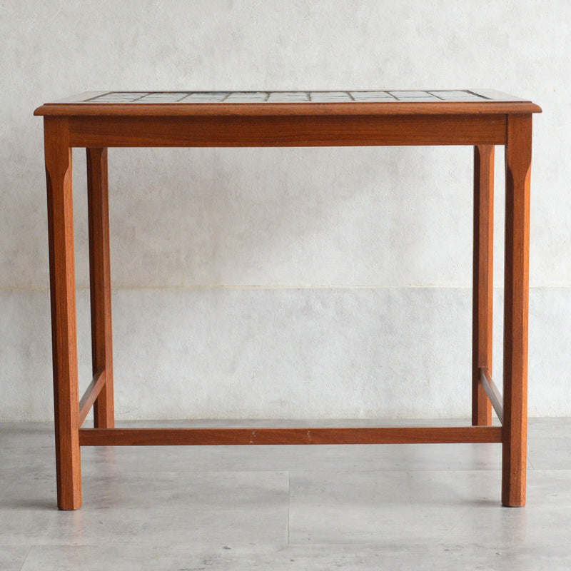 デンマークヴィンテージ ブルータイル チーク ローテーブル 8-61