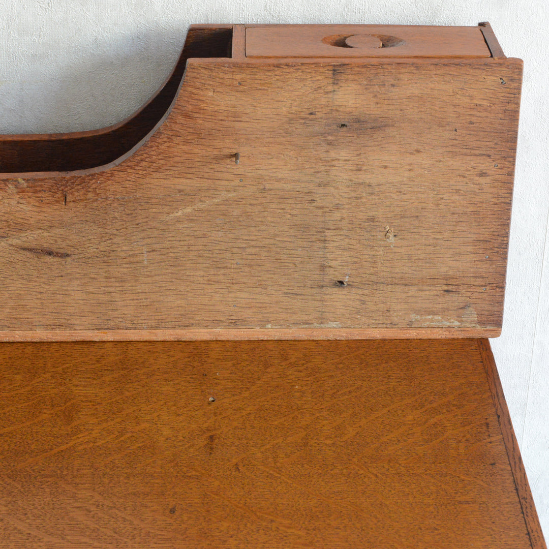 60S ヴィンテージ オークデスク 14 (天板剝離再塗装済）