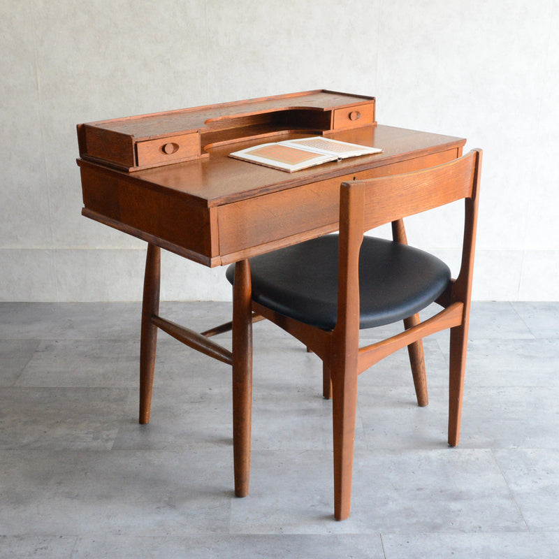 60S ヴィンテージ オークデスク 14 (天板剝離再塗装済）