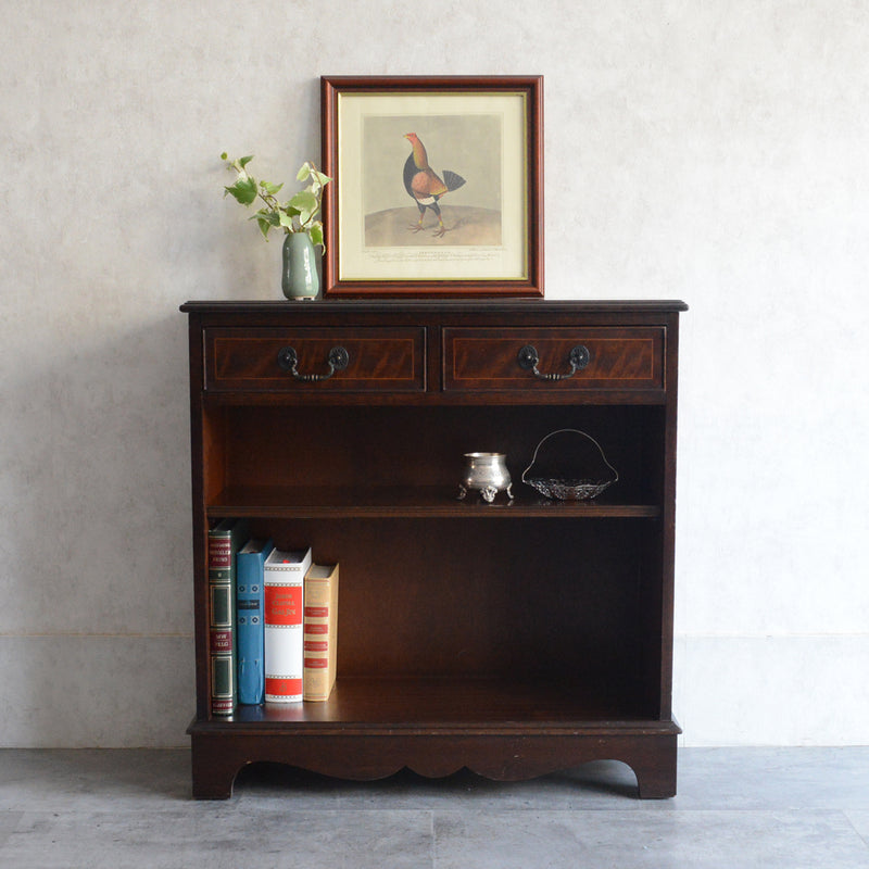 クラシック マホガニー シェルフ 15 (抽斗付)