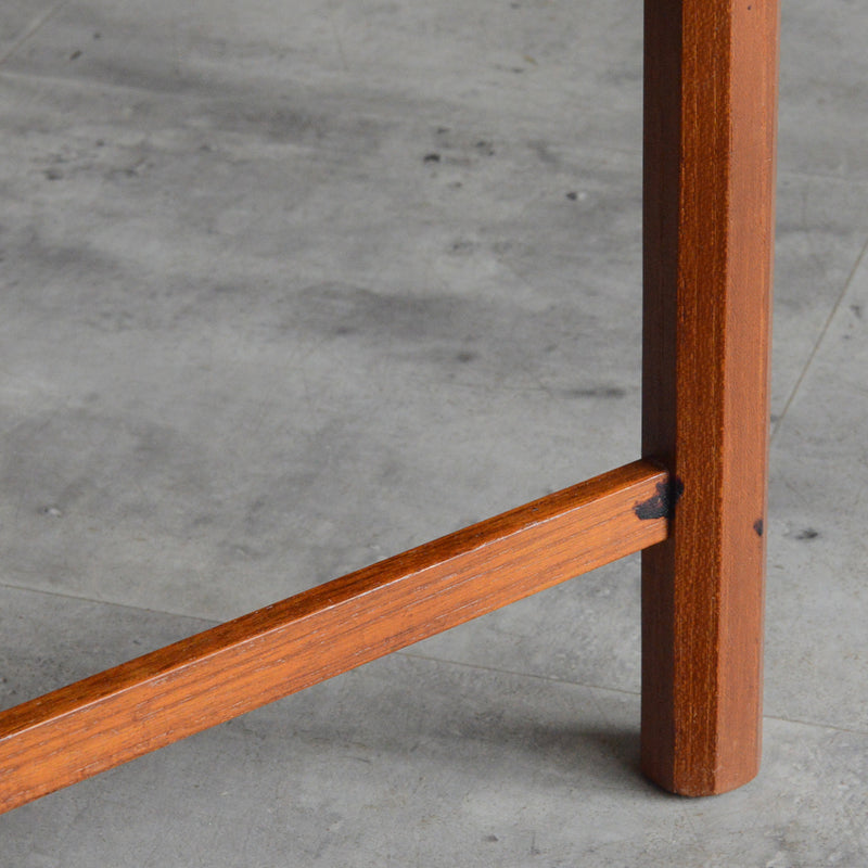 デンマークヴィンテージ ブルータイル チーク ローテーブル 8-61