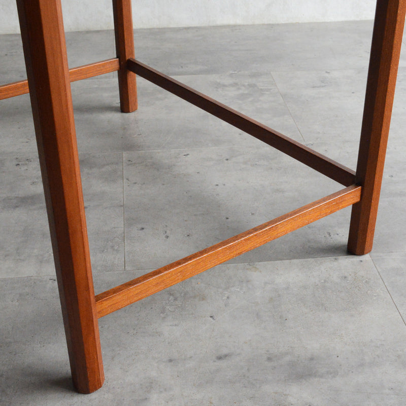 デンマークヴィンテージ ブルータイル チーク ローテーブル 8-61