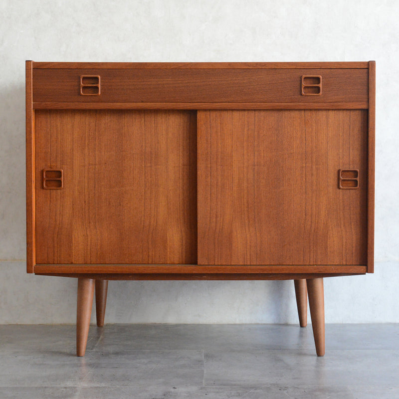 デンマーク ヴィンテージ  チークキャビネット ( 抽斗付)5-63