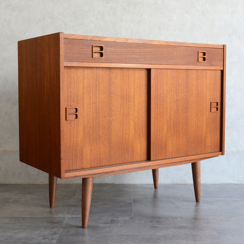 デンマーク ヴィンテージ  チークキャビネット ( 抽斗付)5-63