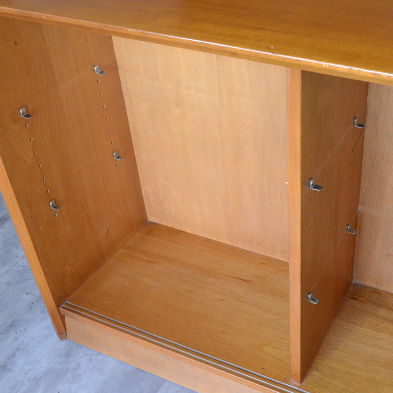 Herbert E. Gibbs ヴィンテージ ガラスキャビネット100(木扉付)