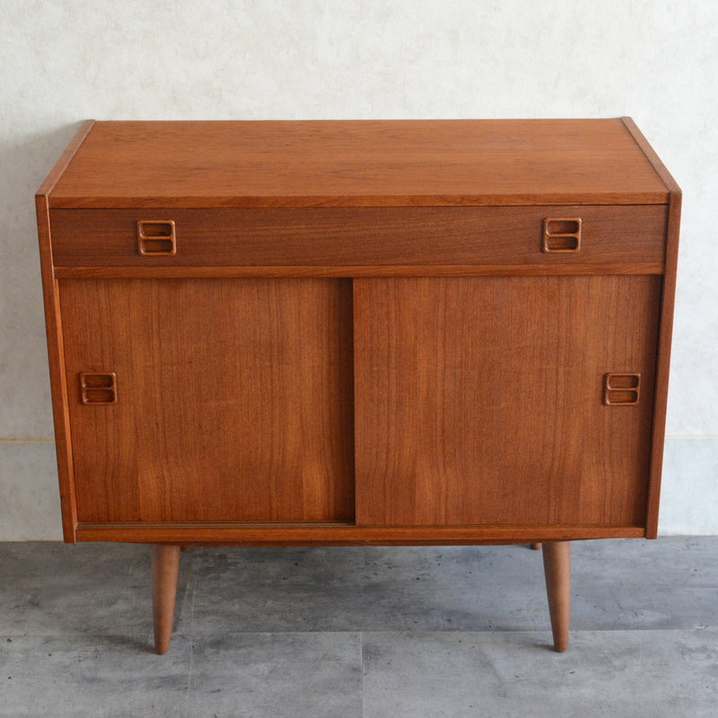 デンマーク ヴィンテージ  チークキャビネット ( 抽斗付)5-63