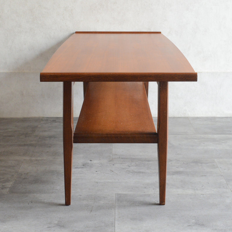 Myer メイヤー  ミッドセンチュリー チーク ローテーブル 54(天板剝離再塗装済)