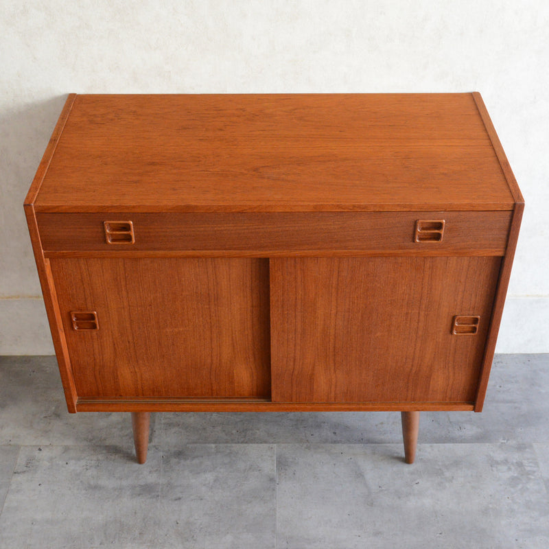 デンマーク ヴィンテージ  チークキャビネット ( 抽斗付)5-63