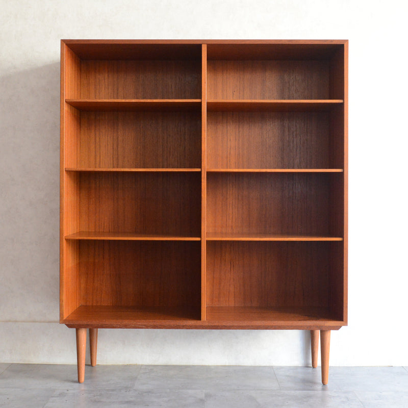 デンマーク  Omann Jun チーク 4段 ブックシェルフ 8-16