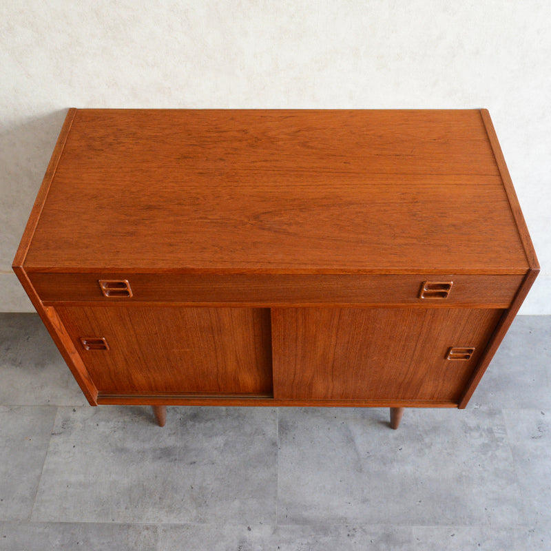 デンマーク ヴィンテージ  チークキャビネット ( 抽斗付)5-63