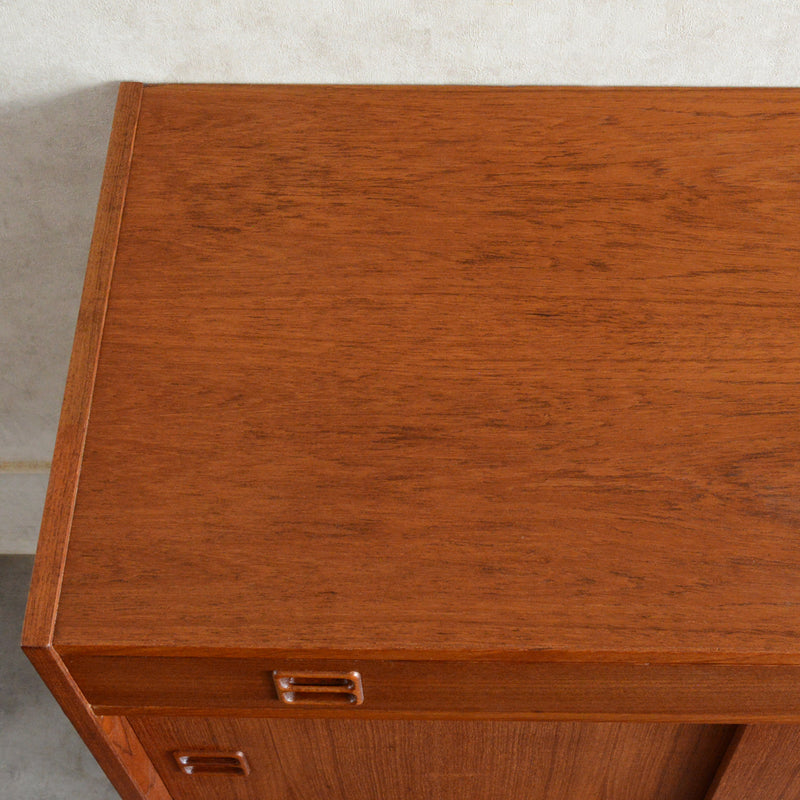 デンマーク ヴィンテージ  チークキャビネット ( 抽斗付)5-63