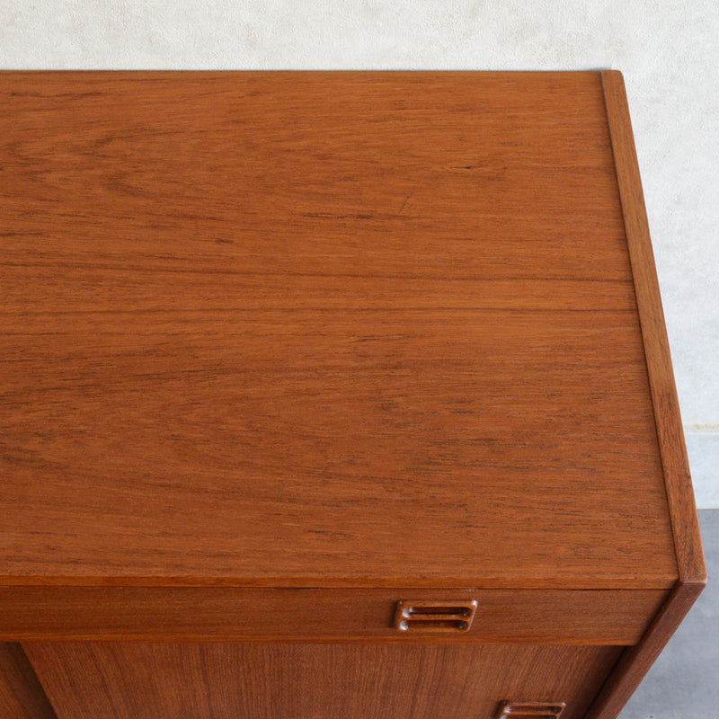 デンマーク ヴィンテージ  チークキャビネット ( 抽斗付)5-63