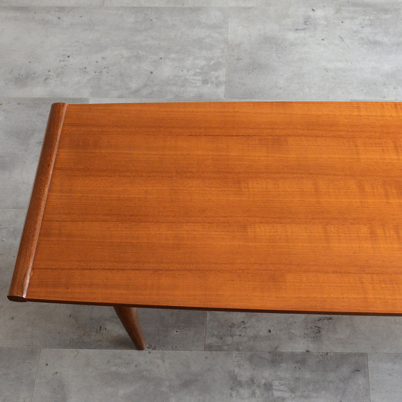 Myer メイヤー  ミッドセンチュリー チーク ローテーブル 54(天板剝離再塗装済)