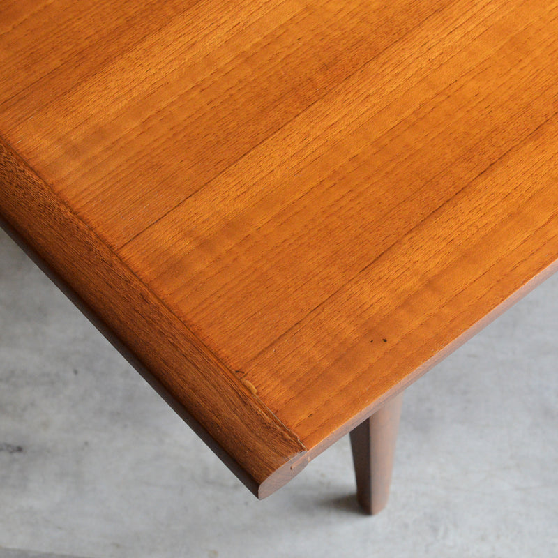 Myer メイヤー  ミッドセンチュリー チーク ローテーブル 54(天板剝離再塗装済)