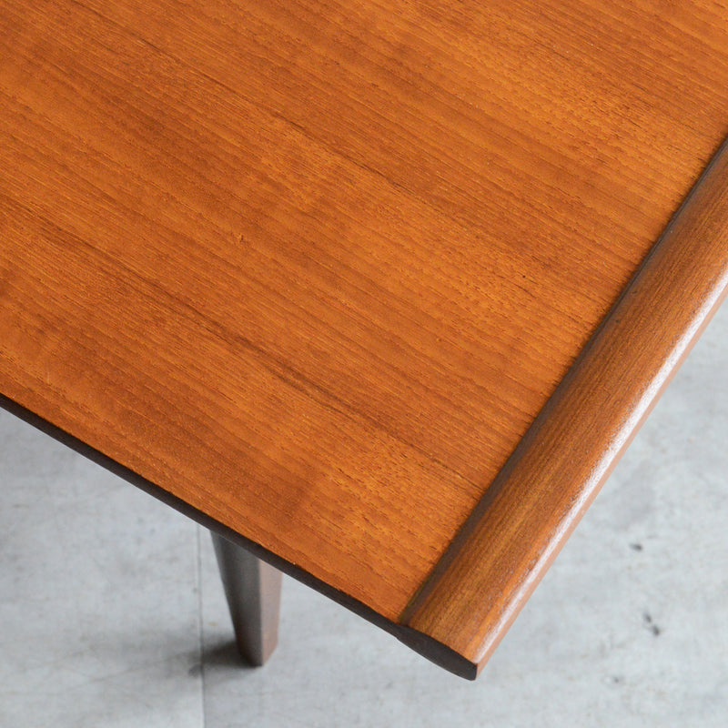 Myer メイヤー  ミッドセンチュリー チーク ローテーブル 54(天板剝離再塗装済)