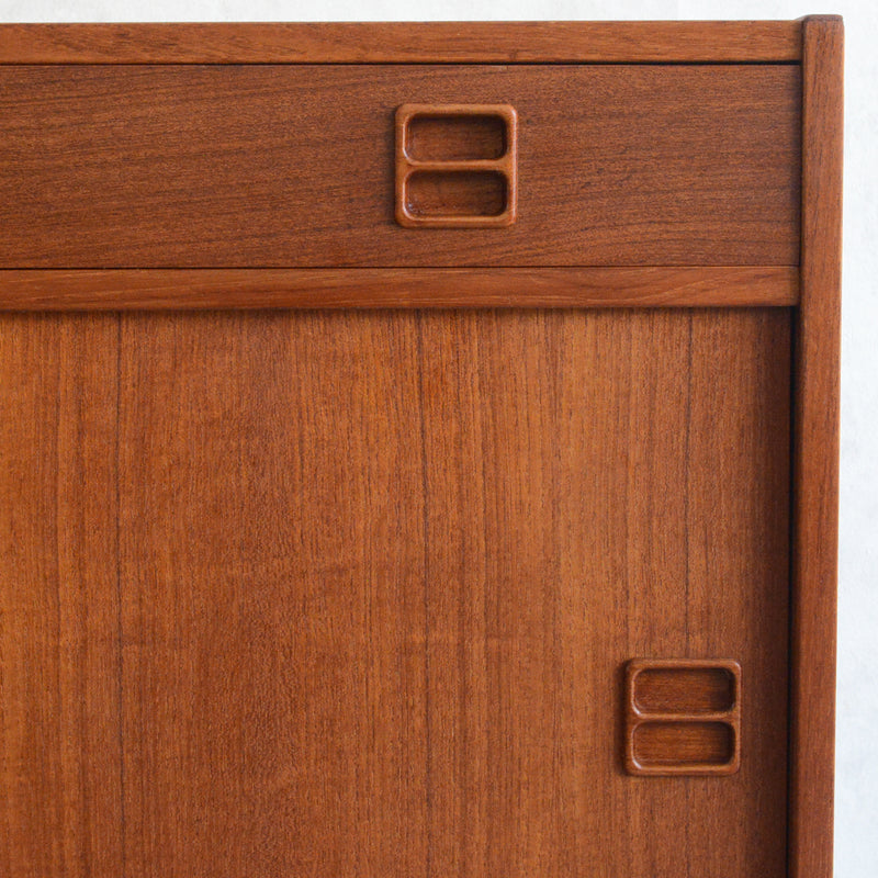 デンマーク ヴィンテージ  チークキャビネット ( 抽斗付)5-63