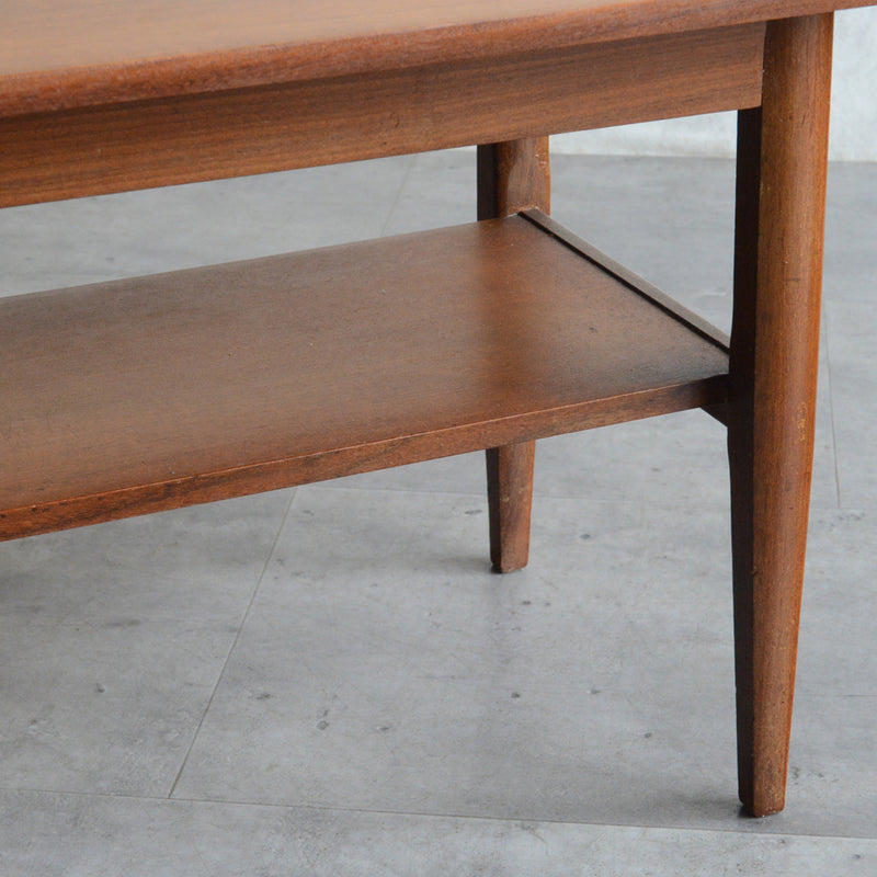 Myer メイヤー  ミッドセンチュリー チーク ローテーブル 54(天板剝離再塗装済)