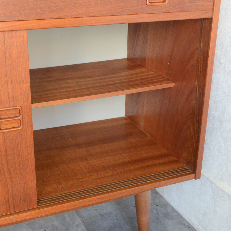 デンマーク ヴィンテージ  チークキャビネット ( 抽斗付)5-63