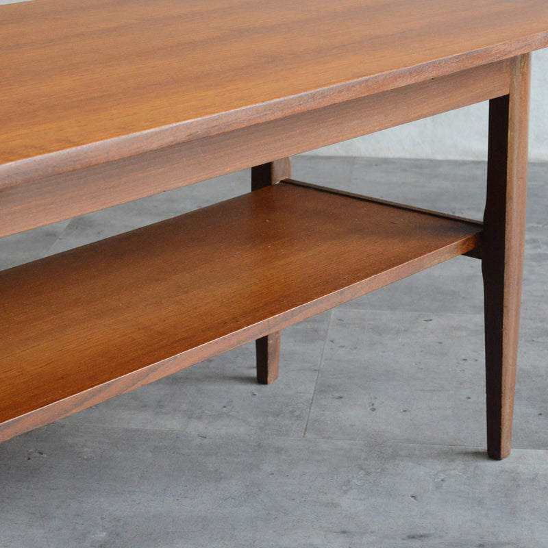 Myer メイヤー  ミッドセンチュリー チーク ローテーブル 54(天板剝離再塗装済)