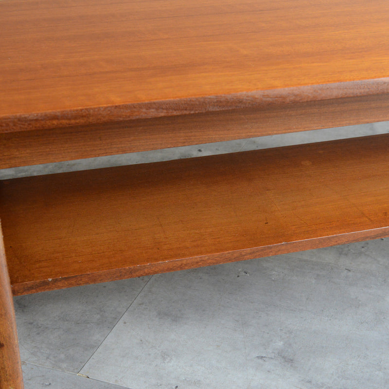 Myer メイヤー  ミッドセンチュリー チーク ローテーブル 54(天板剝離再塗装済)