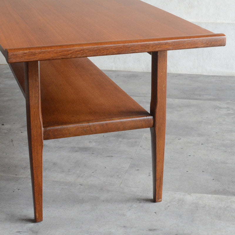 Myer メイヤー  ミッドセンチュリー チーク ローテーブル 54(天板剝離再塗装済)