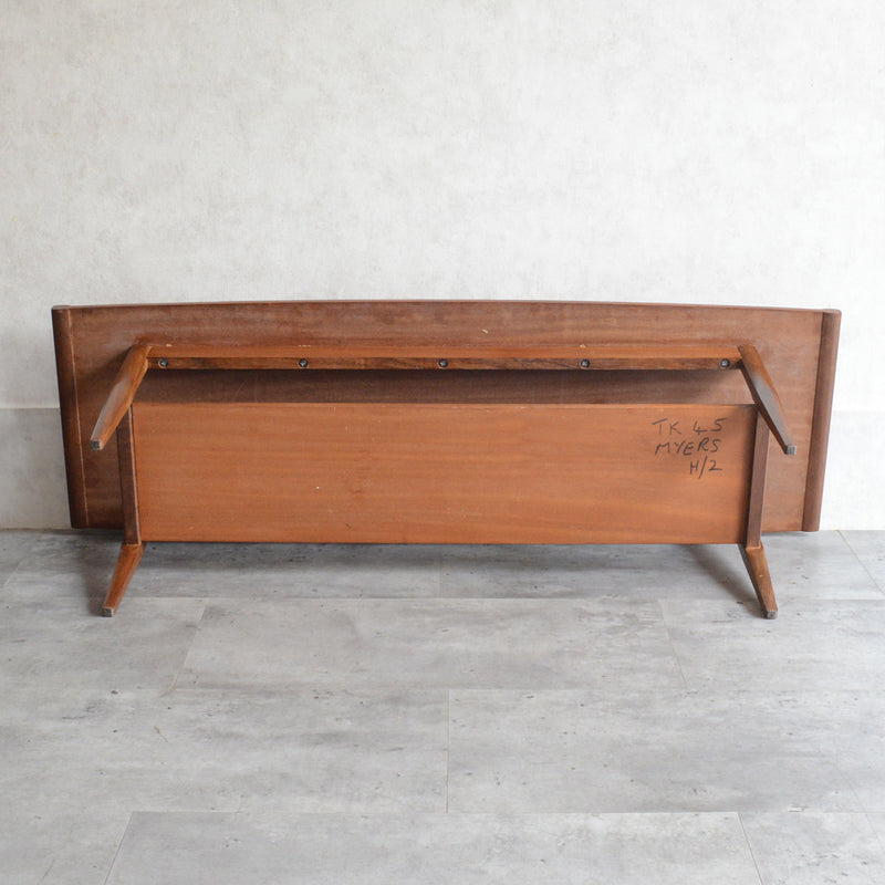 Myer メイヤー  ミッドセンチュリー チーク ローテーブル 54(天板剝離再塗装済)