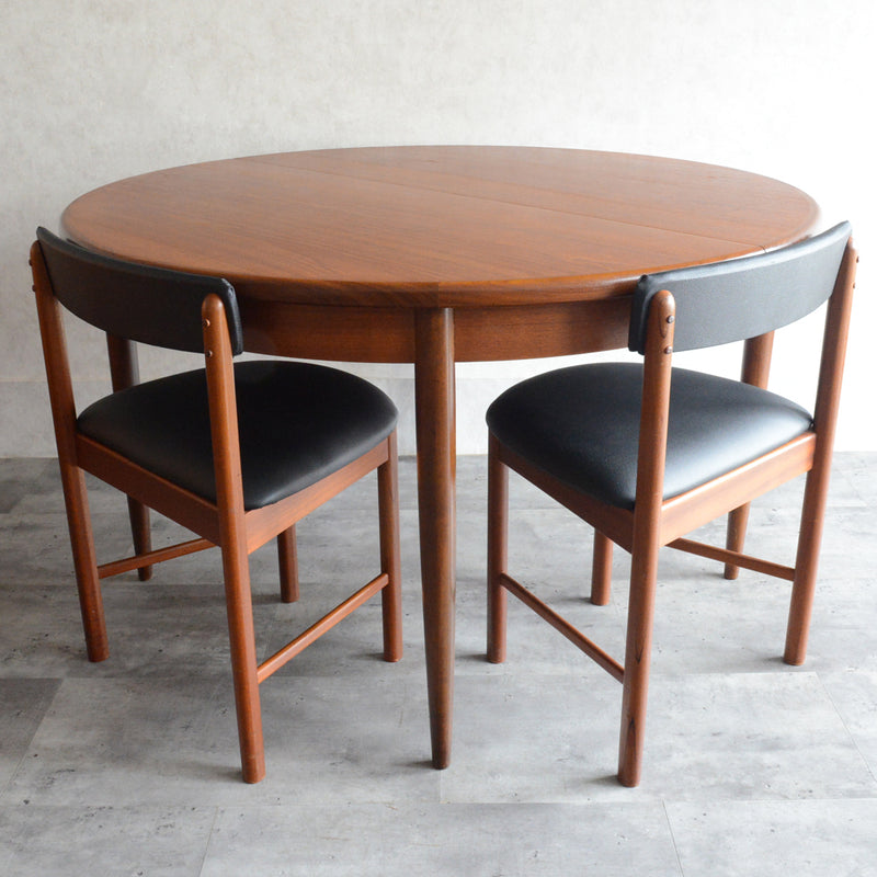 G-PLAN ジープラン  エクステンション ラウンドテーブル 100 (天板剥離再塗装）