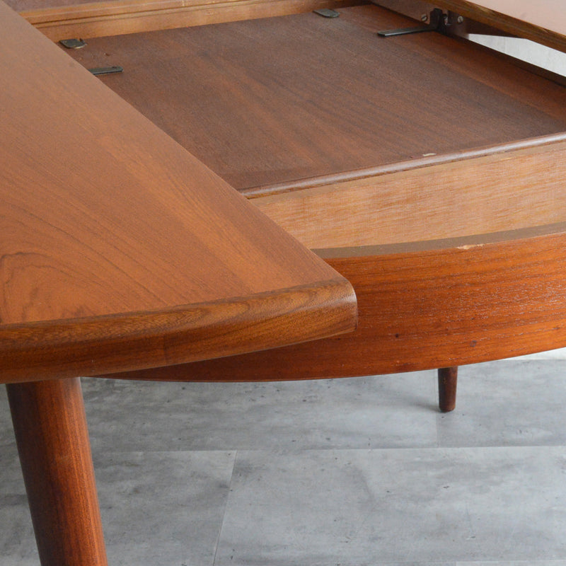 K様ご見学予約品G-PLAN ジープラン エクステンション ラウンドテーブル 106 (天板剥離再塗装）