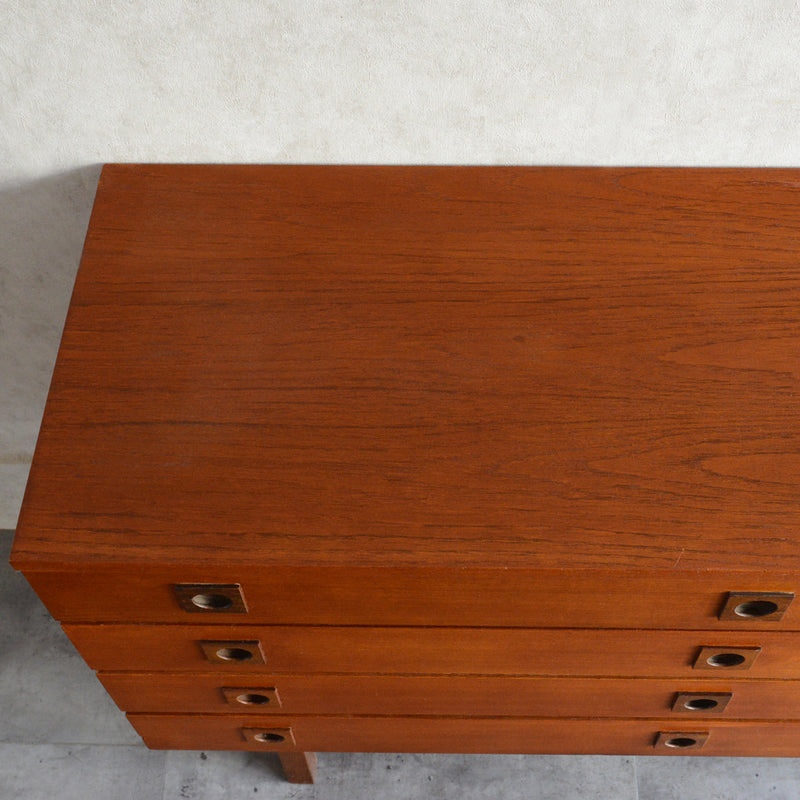 60S イギリス ヴィンテージ ショートサイドボード 54(天板剝離再塗装済）