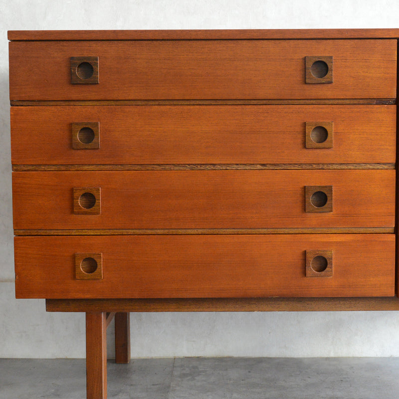 60S イギリス ヴィンテージ ショートサイドボード 54(天板剝離再塗装済）