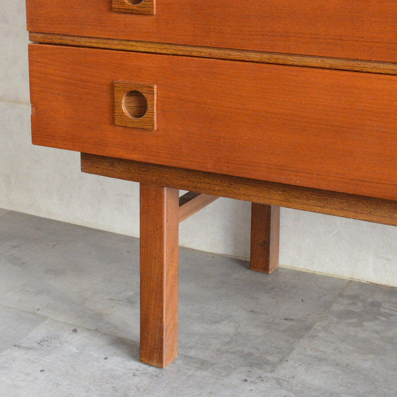 60S イギリス ヴィンテージ ショートサイドボード 54(天板剝離再塗装済）