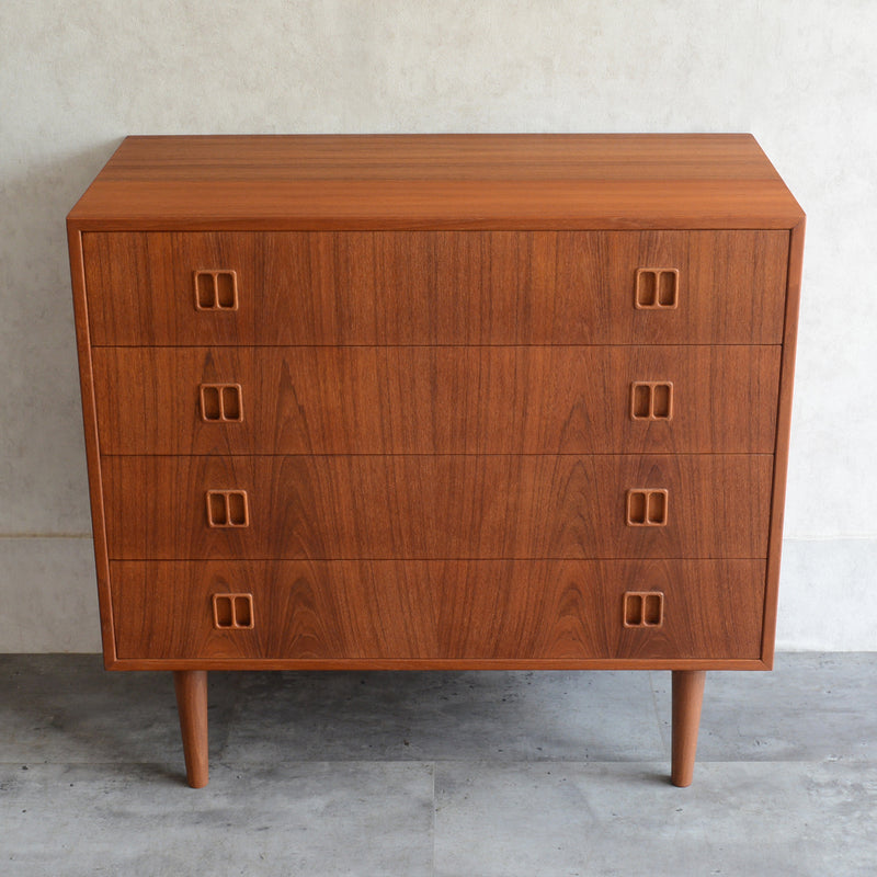 M様ご見学予約品 デンマーク ヴィンテージ  チークチェスト 4段　3-39