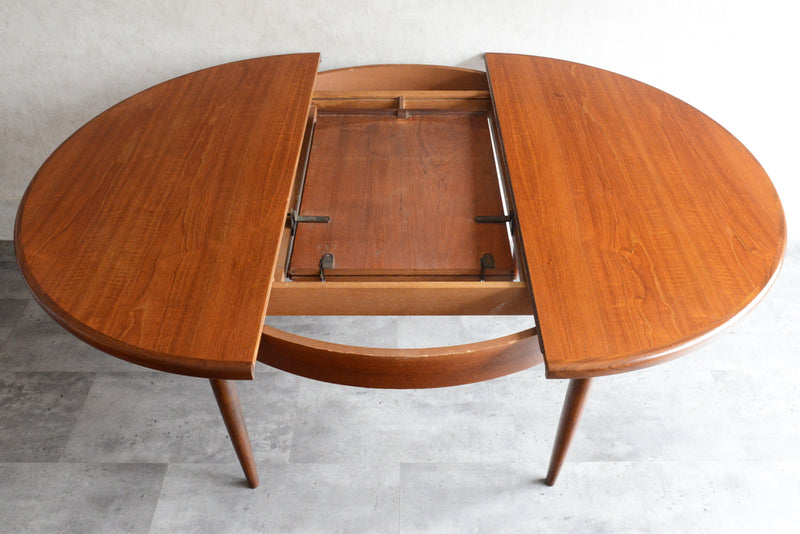 G-PLAN ジープラン  エクステンション ラウンドテーブル 100 (天板剥離再塗装）