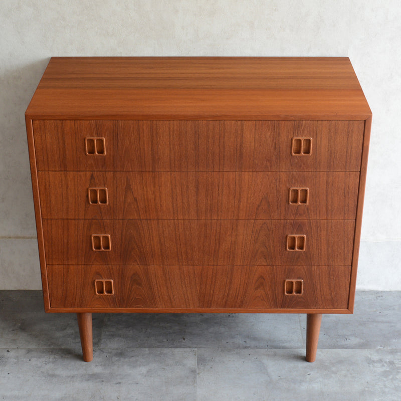 M様ご見学予約品 デンマーク ヴィンテージ  チークチェスト 4段　3-39