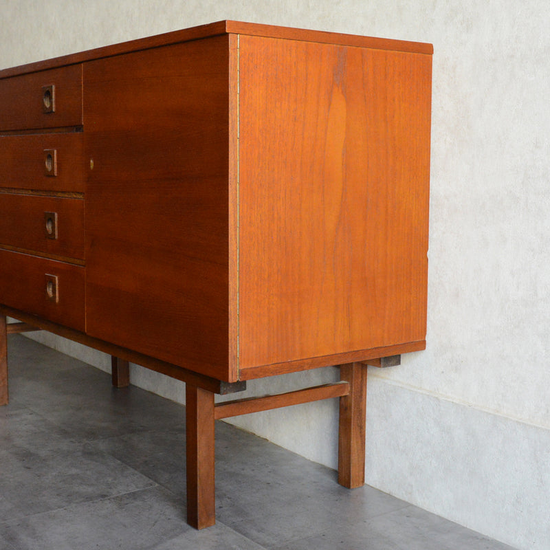 60S イギリス ヴィンテージ ショートサイドボード 54(天板剝離再塗装済）