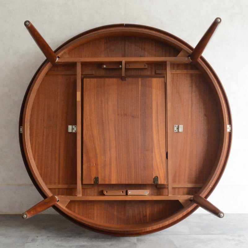 K様ご見学予約品G-PLAN ジープラン エクステンション ラウンドテーブル 106 (天板剥離再塗装）