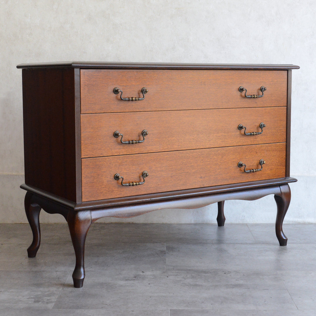 クラシック 3段チェスト 10(天板剝離再塗装済）