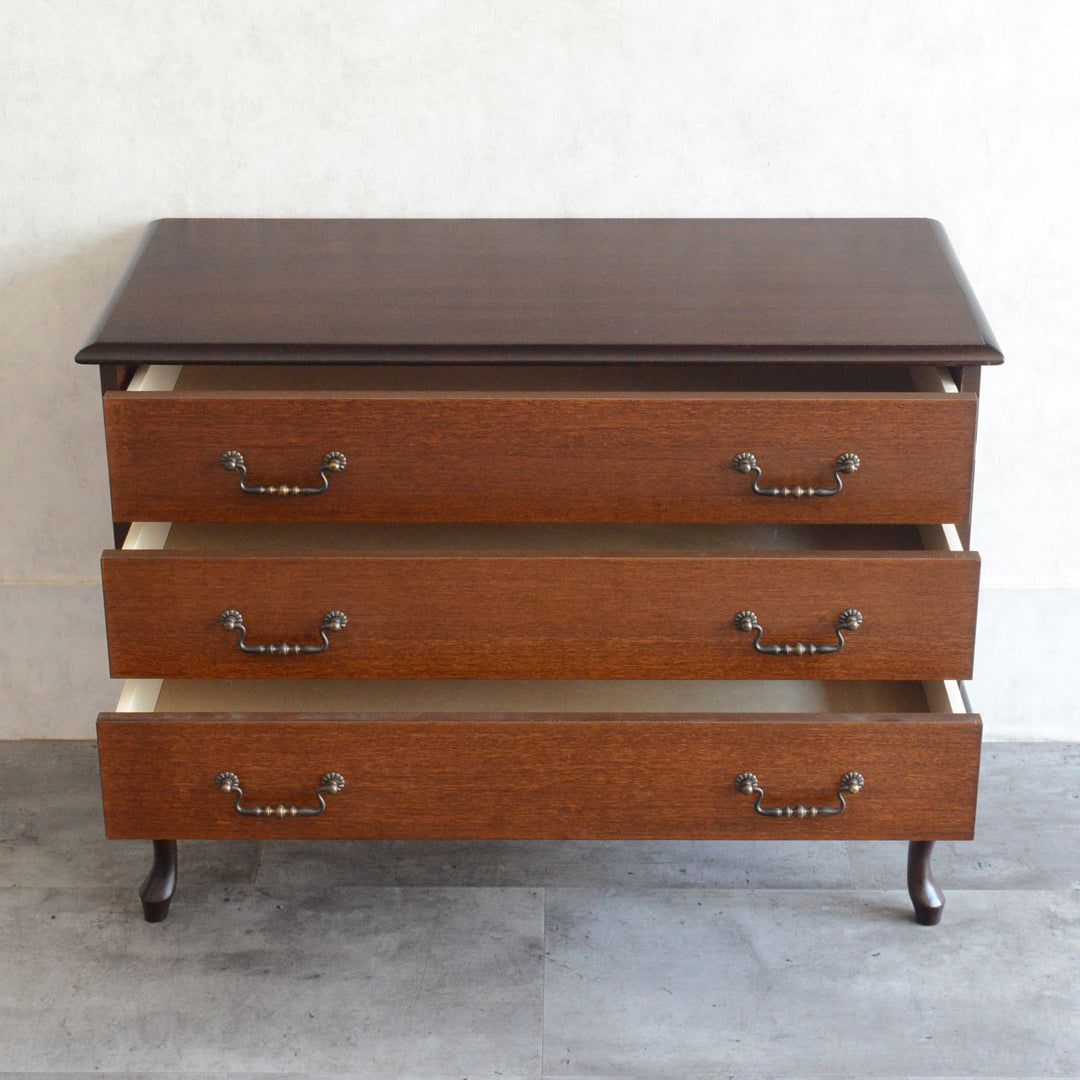 クラシック 3段チェスト 10(天板剝離再塗装済）