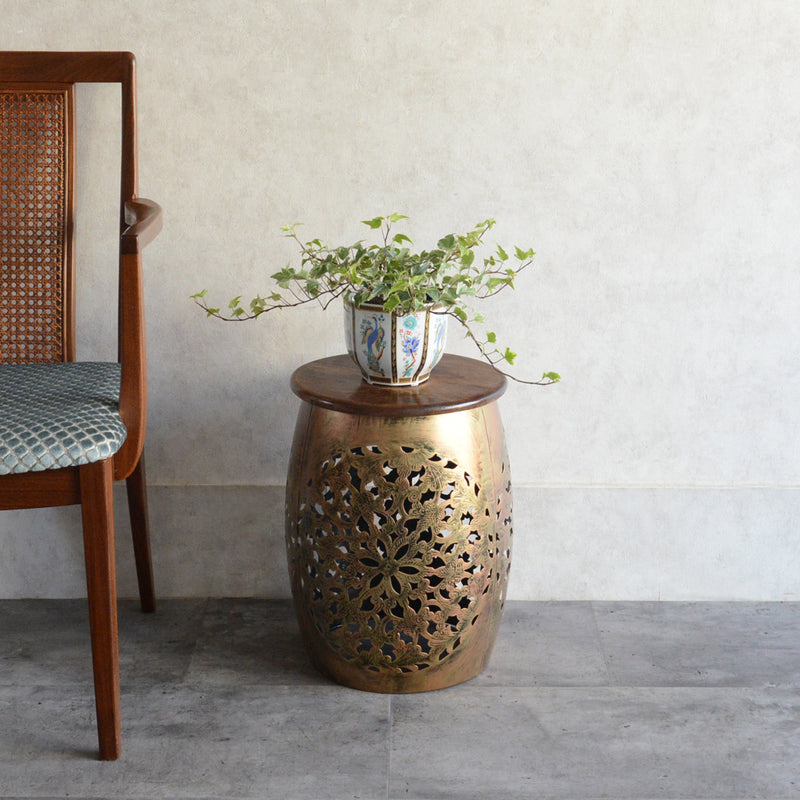 マンゴーウッド　サイドテ-ブルS/フラワースタンド(花台)/スツール